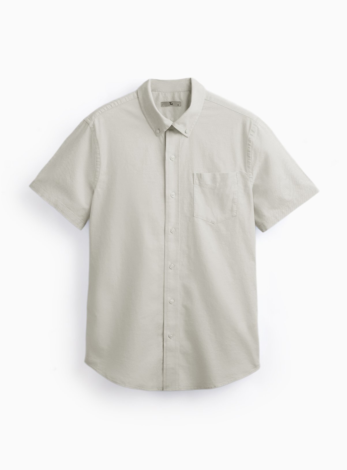 Green Slim Fit Short Sleeve Oxford Shirt XL - Image 3 thumbnail